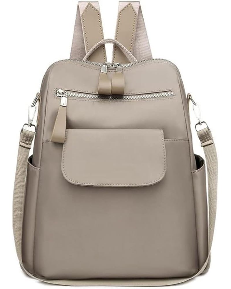 Backpacks Backpack Women Oxford Cloth Ladies One-shoulder Handbag (Color : Khaki) Khaki $31.10 Backpacks