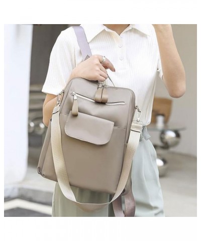 Backpacks Backpack Women Oxford Cloth Ladies One-shoulder Handbag (Color : Khaki) Khaki $31.10 Backpacks