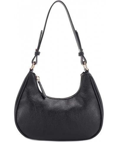 Small Crescent Shoulder Bag Under the Arm Purse Handbag for Women Black $12.17 Shoulder Bags