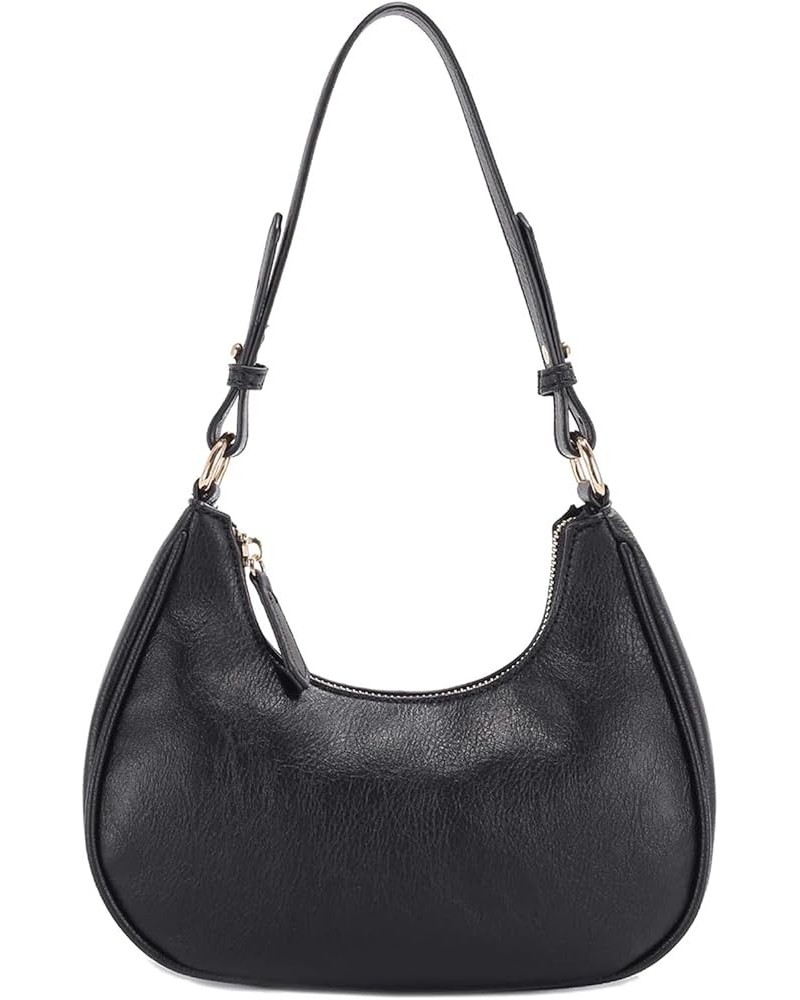 Small Crescent Shoulder Bag Under the Arm Purse Handbag for Women Black $12.17 Shoulder Bags