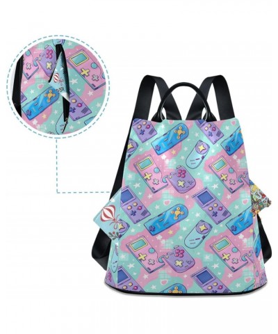 Cute Game Blue Womens Backpack Purse Anti Theft Travel Shoulder Bag Casual Daypack Backpack for Ladies Women Travel Work $18....