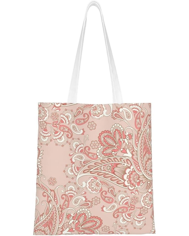 Paisley Single Shoulder Fashion Canvas Tote Shopping Bags Handbags For Men And Women Paisley35 $10.13 Totes