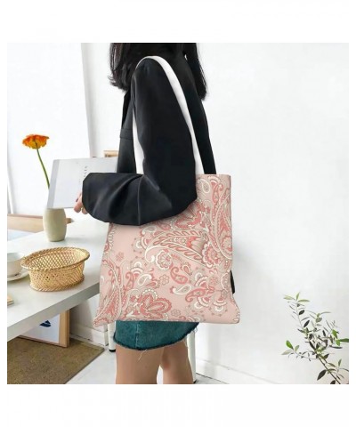 Paisley Single Shoulder Fashion Canvas Tote Shopping Bags Handbags For Men And Women Paisley35 $10.13 Totes