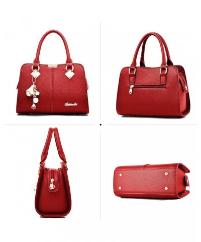 Ladies Top-handle Bags Handbags for women Shoulder Crossbody bag Wine Red a $20.90 Crossbody Bags