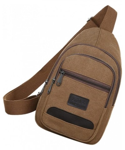 1pc Crossbody Bag for Men Cross Bag for Men Chest Bag Shoulder Crossbody Men Crossbody Bag Men Chest Bag Brown $11.12 Others