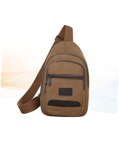 1pc Crossbody Bag for Men Cross Bag for Men Chest Bag Shoulder Crossbody Men Crossbody Bag Men Chest Bag Brown $11.12 Others