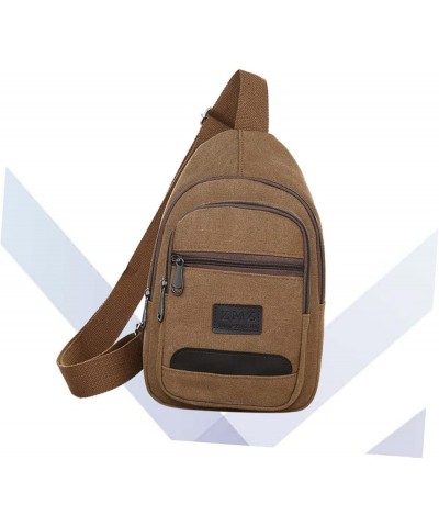 1pc Crossbody Bag for Men Cross Bag for Men Chest Bag Shoulder Crossbody Men Crossbody Bag Men Chest Bag Brown $11.12 Others