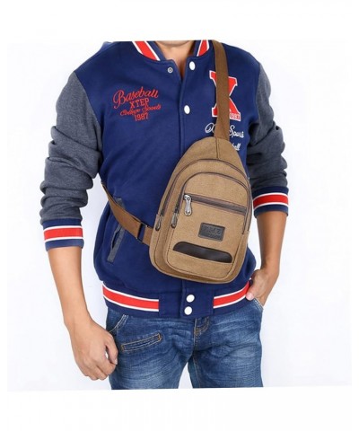 1pc Crossbody Bag for Men Cross Bag for Men Chest Bag Shoulder Crossbody Men Crossbody Bag Men Chest Bag Brown $11.12 Others