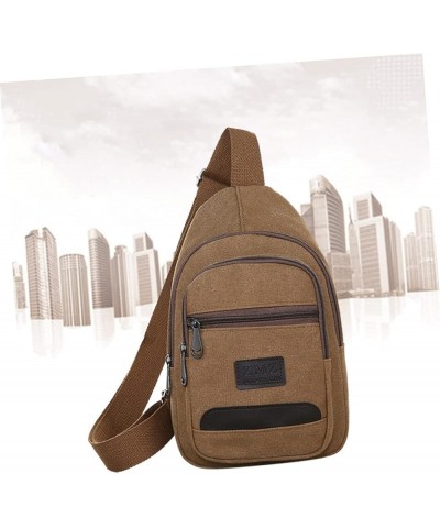 1pc Crossbody Bag for Men Cross Bag for Men Chest Bag Shoulder Crossbody Men Crossbody Bag Men Chest Bag Brown $11.12 Others