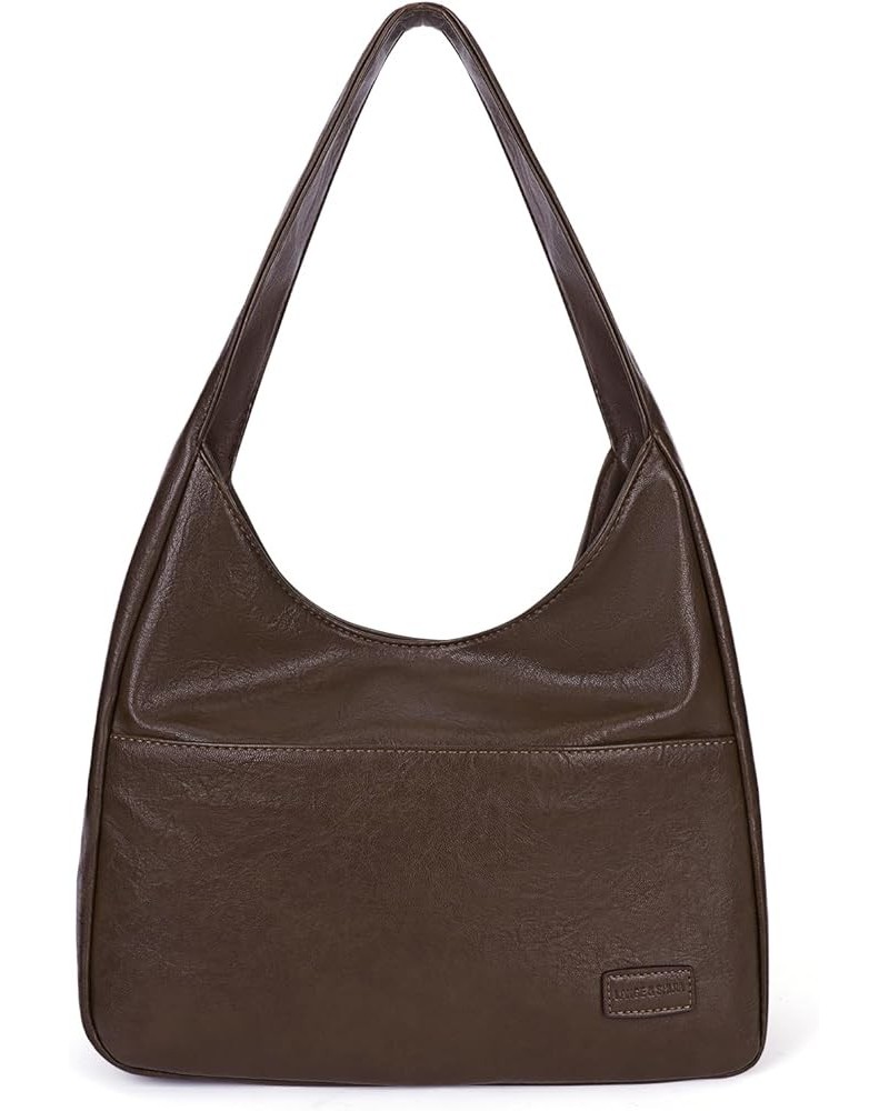 Faux Leather Tote Bag with Zipper Women Shoulder Bag College Tote Bag Trendy Hobo Handbag for Work Travel Coffee $23.08 Totes