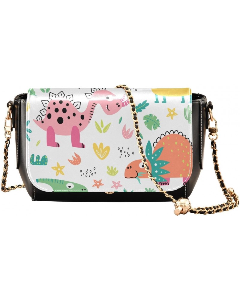 Cartoon Cute Dinosaurs Crossbody bags for Women Small Crossbody Purses with Adjustable Strap Cross Body Purse Shoulder Bag fo...