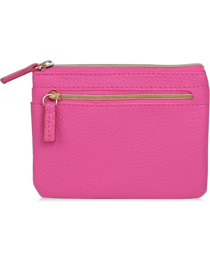 Julia Buxton Colorful Polka Dot Vegan Leather Lg. ID Coin Case Polka Dot Fuchsia 2 $17.40 Wallets