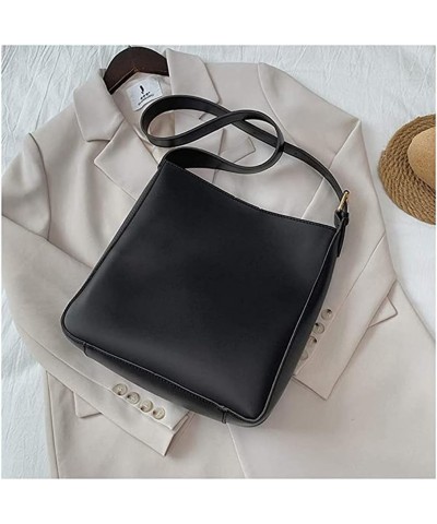 Women's Big Capacity Leather Shoulder Bags Crossbody Bags Tote Casual Bucket Bags Work Bag with Matching Clutch Black $16.10 ...