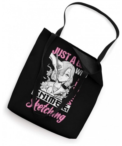 Anime Otaku Gift Just A Girl Who Loves Anime And Sketching Tote Bag $13.67 Totes