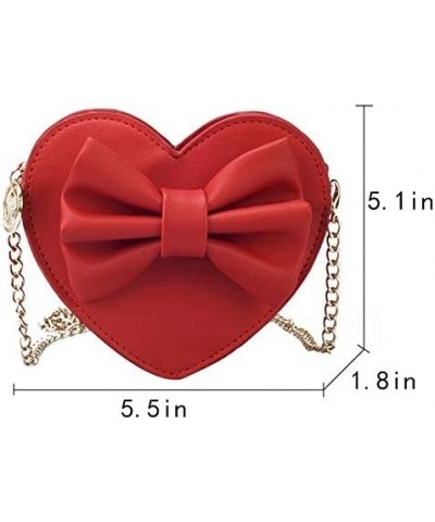 Rebecca Women Girls Heart Shape Handbag Evening Party Tote Purse Z-red $12.33 Totes