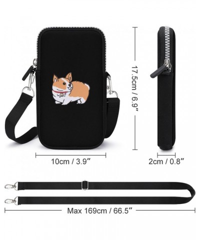 Corgi Puppy Unisex Cross-Body Bags Small Phone Purses Wallet Shoulder Bag Pouch for Travel Beach Workout $14.21 Crossbody Bags