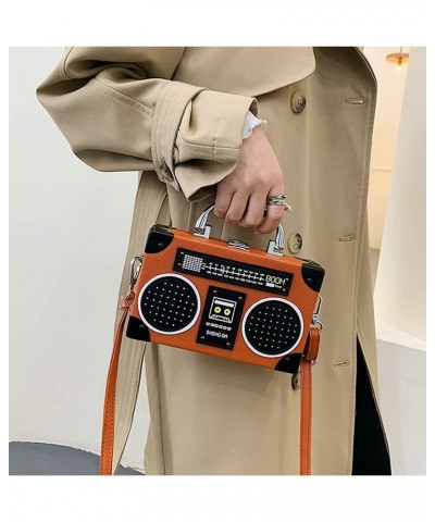 Creative Crossbody Bags for Women Fun Spoof Bag Radio Ice Cream Telephone Camera for Party Shopping Halloween 2023 Style B-re...