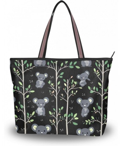 Women Tote Bags Koala Trees Top Handle Satchel Handbags Shoulder Bag for Shopping 20849291 $8.61 Totes