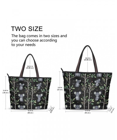 Women Tote Bags Koala Trees Top Handle Satchel Handbags Shoulder Bag for Shopping 20849291 $8.61 Totes