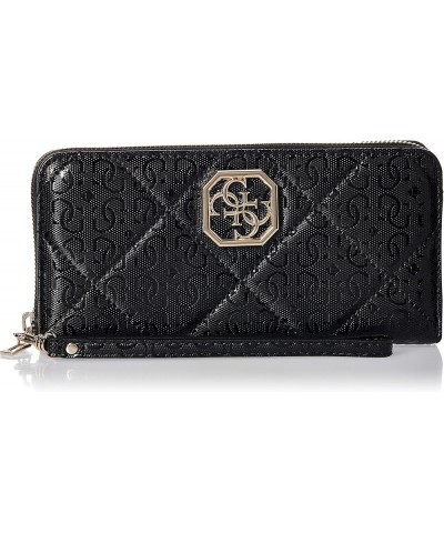 Women's Dilla Large Zip Around Wallet Black $37.11 Wallets