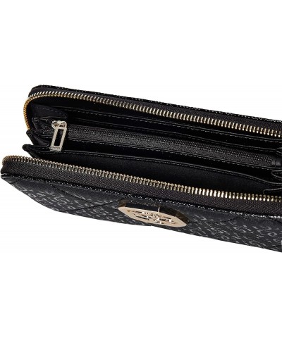 Women's Dilla Large Zip Around Wallet Black $37.11 Wallets