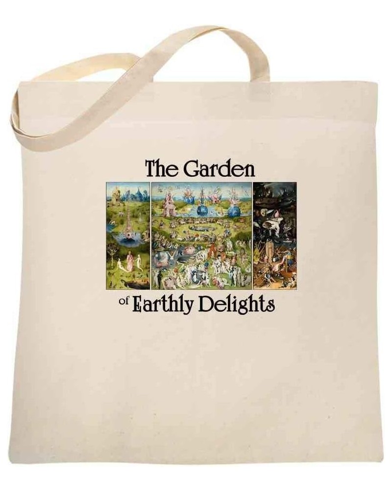 The Garden of Earthly Delights Hieronymus Bosch Canvas Tote Bag Natural $10.77 Totes