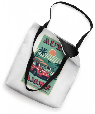 Retro Vintage Classic Cars "Auto Amore"-Automotive, Car Fans Tote Bag $9.87 Totes