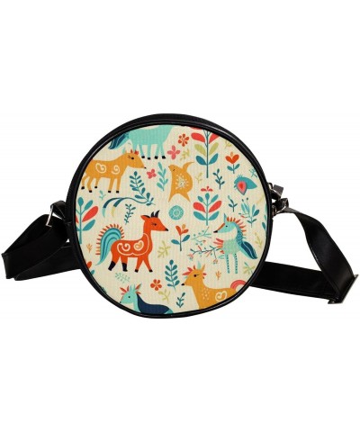 Crossbody Bags for Women,Crossbody Bag Men,Small Sling Bag,Animal Unicorn Fox Peacock,Crossbody Purse $8.74 Crossbody Bags