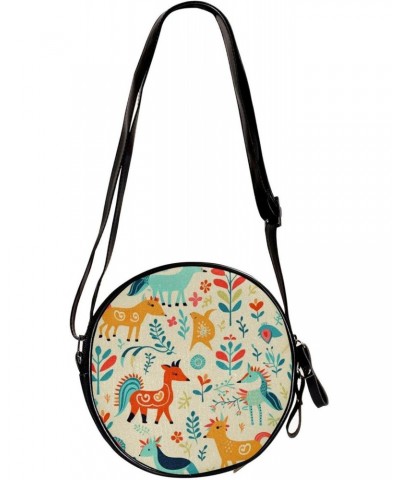 Crossbody Bags for Women,Crossbody Bag Men,Small Sling Bag,Animal Unicorn Fox Peacock,Crossbody Purse $8.74 Crossbody Bags