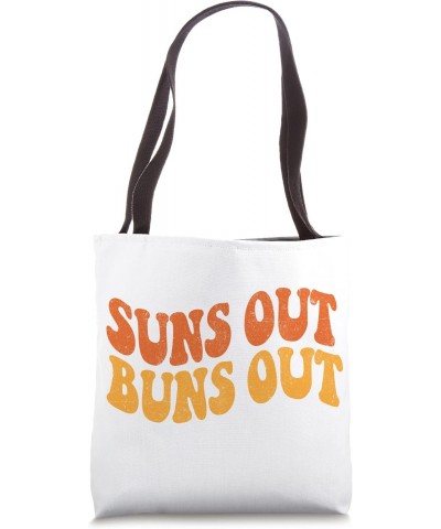 Suns Out Buns Out Vintage 70s Retro Beach Summer Vacation Tote Bag $12.49 Totes