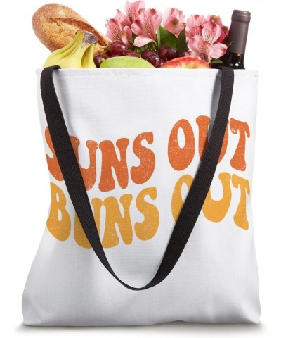 Suns Out Buns Out Vintage 70s Retro Beach Summer Vacation Tote Bag $12.49 Totes