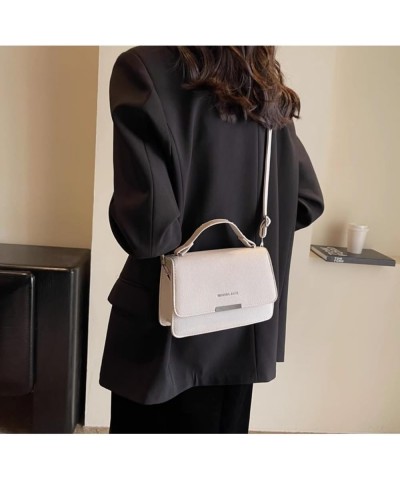 Women's Small Crossbody Bags with Detachable Shoulder Strap, Cute Square Phone Bag for Daily Use White $14.26 Crossbody Bags