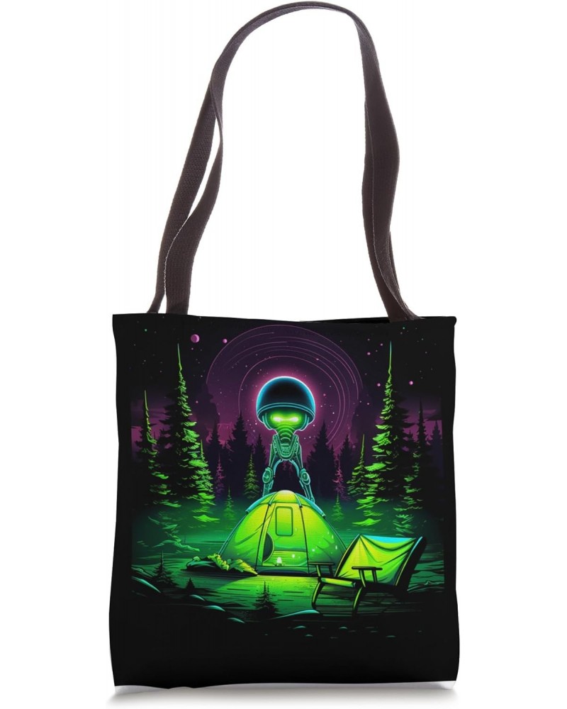 Camping UFO Gear Alien Abduction Tote Bag $11.07 Totes