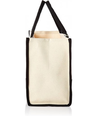 Classic Black and White Initial Canvas Tote Bags (A), 100% Cotton, 17" x 19" x 2 Bride $12.47 Totes