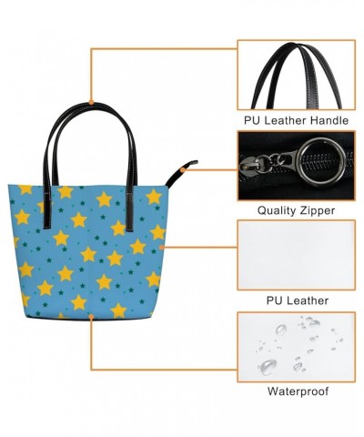 Women's Fashion Casual Handbag,PU Leather Large Capacity PC Work Bag,Travel Camping Picnic Single Shoulder Bag Stars $22.54 S...