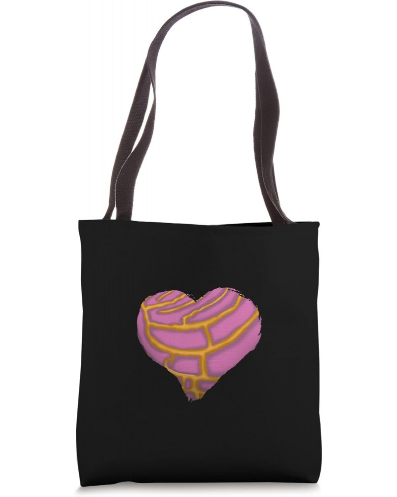 Concha Pink Heart Mexicana Conchas Bread Latina Mexico Bread Tote Bag $9.41 Totes