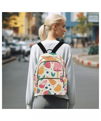 Small Backpack Purse for Women, Ice Cream Strawberry Travel Bag Casual Daypack Shoulder Bag Small $21.59 Backpacks