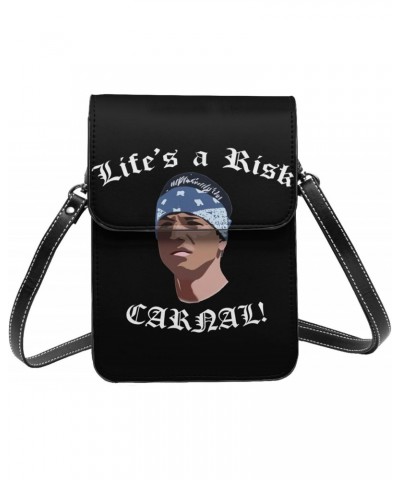 Blood In Blood Out Life'S A Risk Small Cell Phone Purse Cell Phone Purse Clutch Handbag For Womens Female $13.79 Crossbody Bags