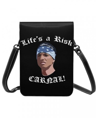 Blood In Blood Out Life'S A Risk Small Cell Phone Purse Cell Phone Purse Clutch Handbag For Womens Female $13.79 Crossbody Bags