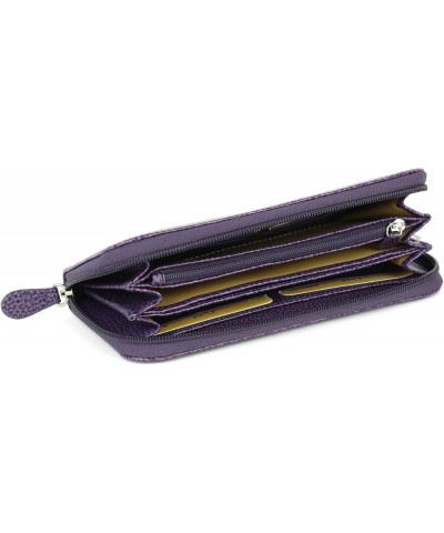 Small Wallet, Genuine Leather, 4.5 x 3.375 x 0.75 inches, Violet (G437.06) Large Purple $22.58 Wallets