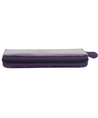 Small Wallet, Genuine Leather, 4.5 x 3.375 x 0.75 inches, Violet (G437.06) Large Purple $22.58 Wallets