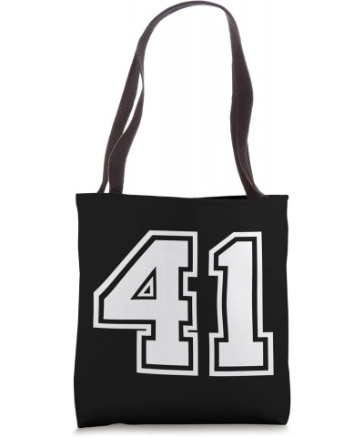 Number 41 Sports Jersey Lucky Favorite Number Tote Bag $12.30 Totes