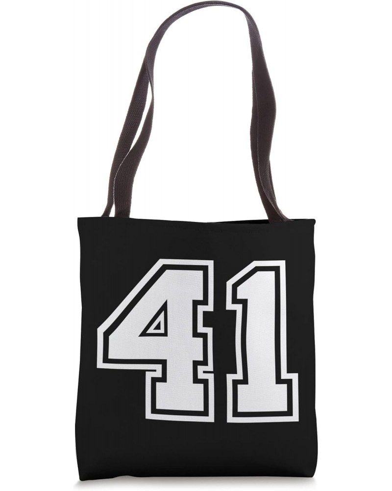 Number 41 Sports Jersey Lucky Favorite Number Tote Bag $12.30 Totes