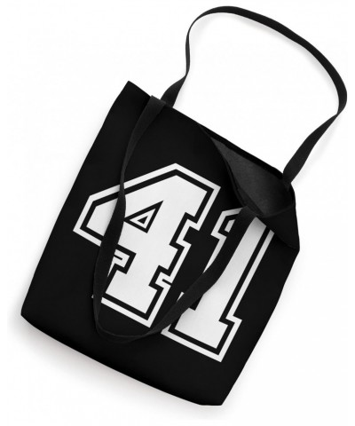 Number 41 Sports Jersey Lucky Favorite Number Tote Bag $12.30 Totes