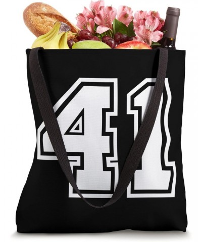 Number 41 Sports Jersey Lucky Favorite Number Tote Bag $12.30 Totes