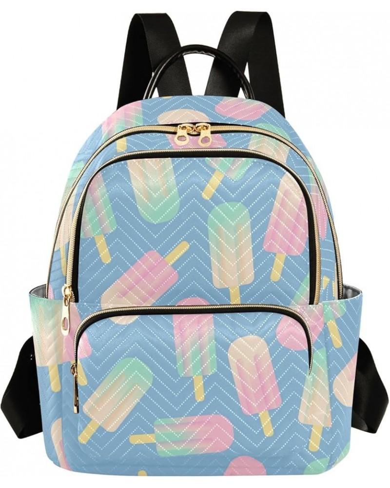 Gradient Popsicle Fashion Travel Backpack for Women Multi Pockets Lightweight Purse for Women-M Multicolor Medium $14.35 Back...