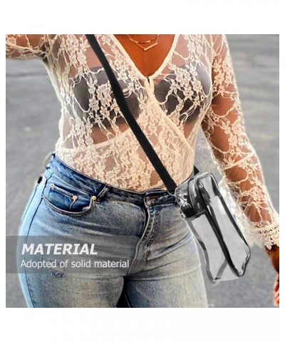 Crossbody Belt Bag Adjustable Clear Shoulder Bag Crossbody Purse Storage Pouch $9.79 Crossbody Bags