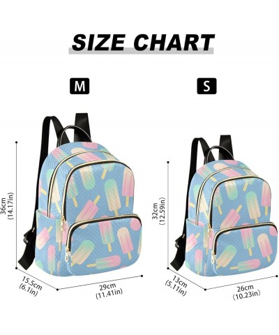 Gradient Popsicle Fashion Travel Backpack for Women Multi Pockets Lightweight Purse for Women-M Multicolor Medium $14.35 Back...