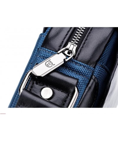 Men's Cow Leather Crossbody Bag Men's Casual Zipper Shoulder Bag Adjustable Shoulder Strap Red $31.96 Shoulder Bags