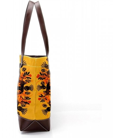 The Tote Bag For Women,Tote Bag With Zipper,Canvas Tote Bag,African Dance Mandala Flower Handbags $21.42 Totes